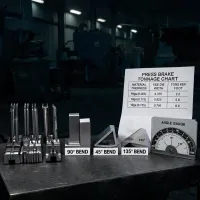 Press brake tooling set